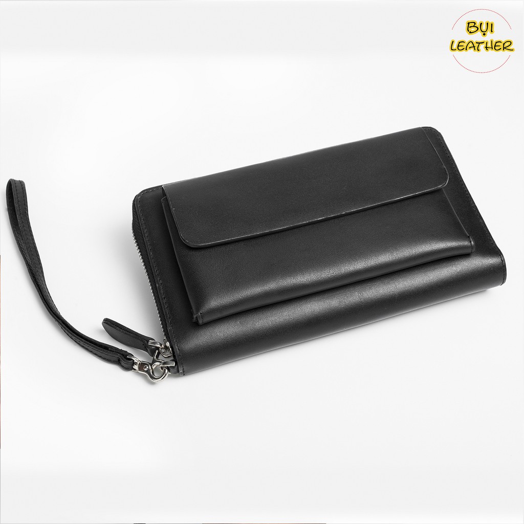 Ví cầm tay nam da bò mill cao cấp C107- Da thật - BH 24 tháng | BigBuy360 - bigbuy360.vn