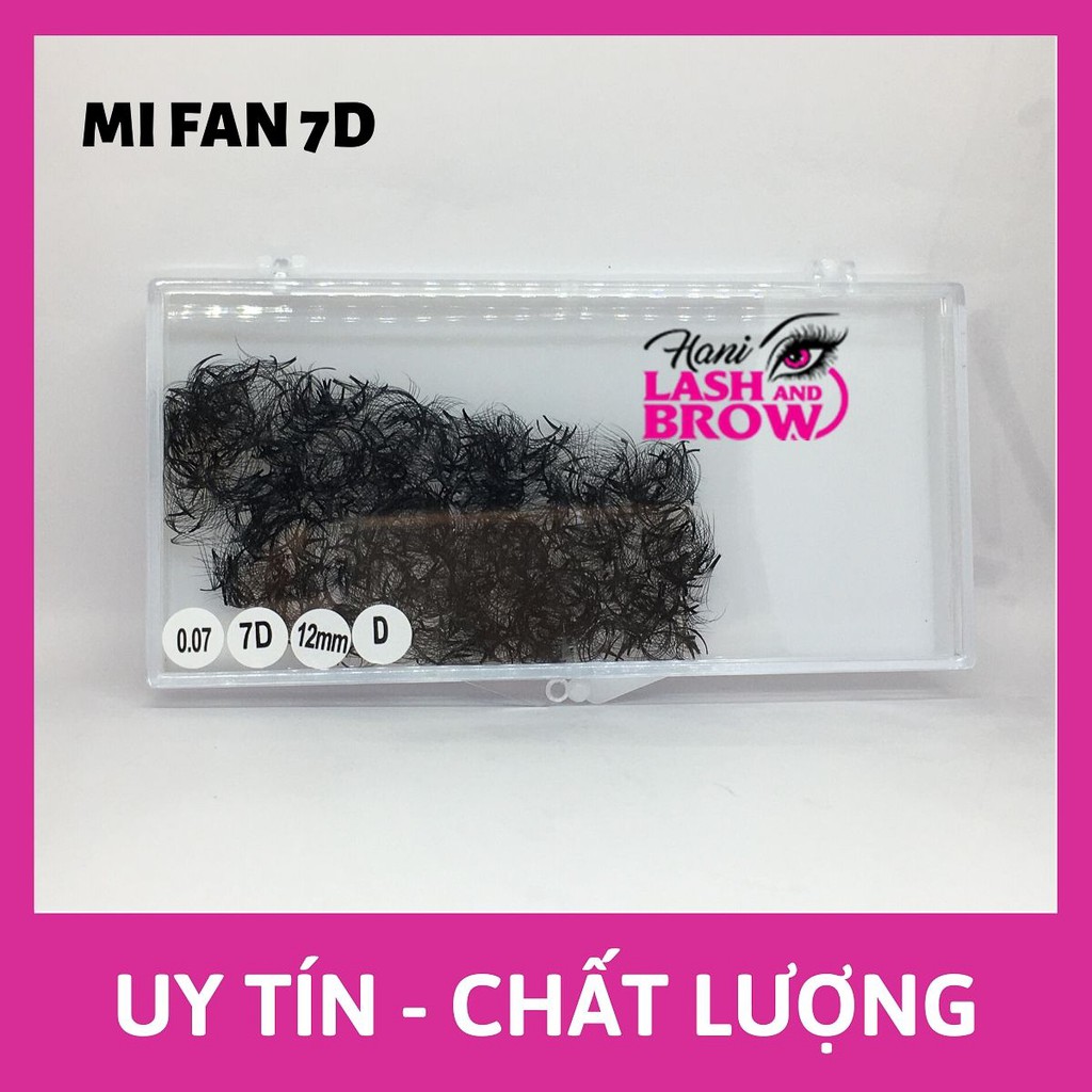Mi fan 7D [ Hàng Loại A ] Fan xòe đều - Mi fan sẵn Hani Lash