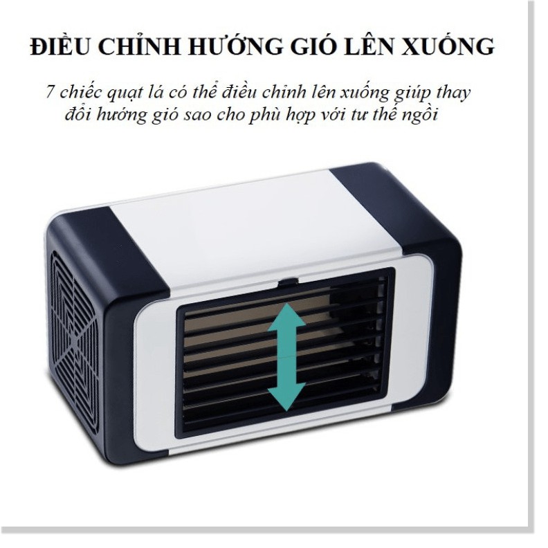 Quạt mini làm mát điều chỉnh hướng gió Refreshing để bàn Công Nghệ Nhật Bản