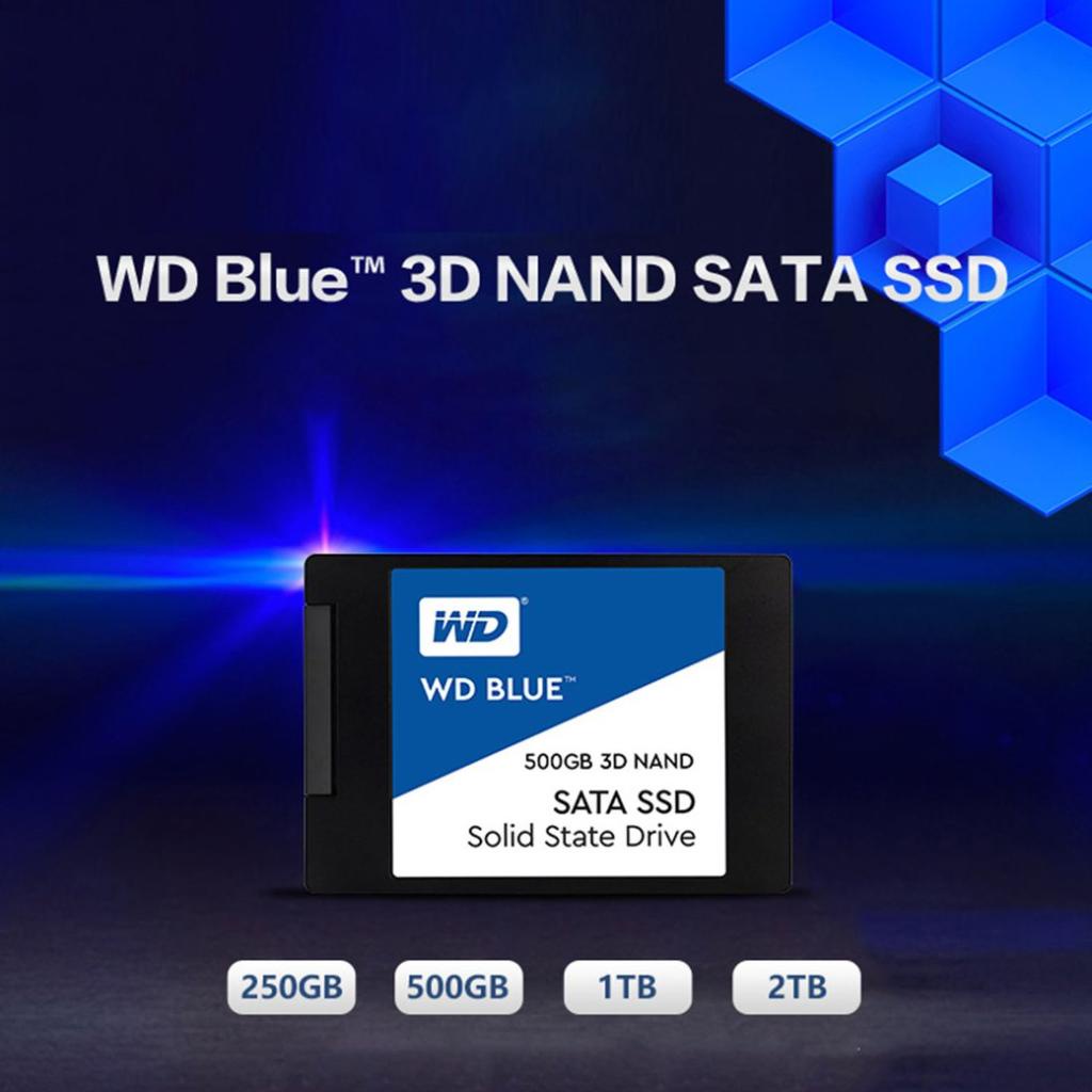 3D NAND SATA SSD 1TB Màu xanh lam 3D NAND SSD cho PC bên trong SATA III 6 Gb / s SATA SSD