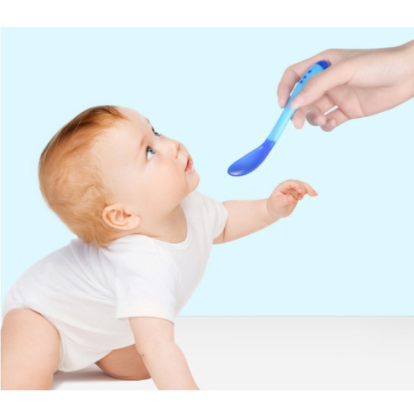 Thìa báo nóng, muỗng ăn dặm cho bé