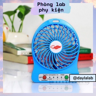 [HÀNG CÓ SẴN] Quạt Mini Cầm Tay Để Bàn Tiện Lợi Nhiều Màu Sắc 3 Tốc Độ Chạy Bằng Pin Sạc