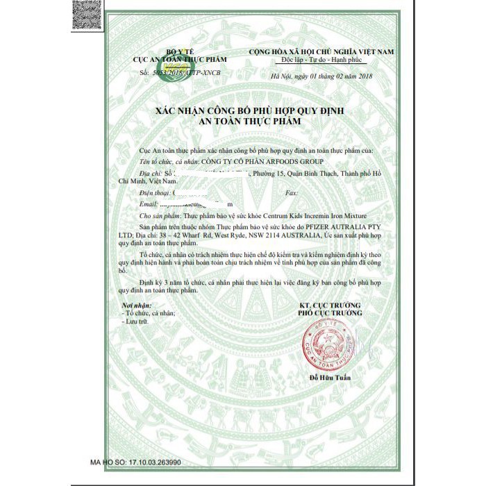 [Mẫu Mới] Centrum Kids Incremin Iron Mixture Úc giúp ăn ngon miệng hấp thu tốt hơn