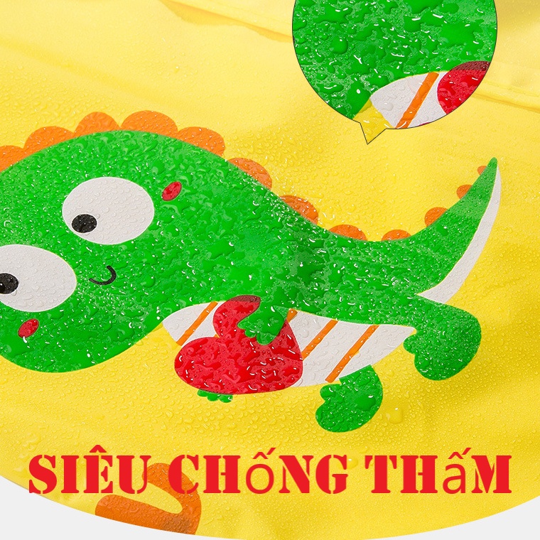 Áo Mưa Trẻ Em, Áo Mưa Cho Bé, Siêu Nhẹ, Siêu Dai, Không Nóng, Không Bí Hơi, Áo Mưa Khủng Long