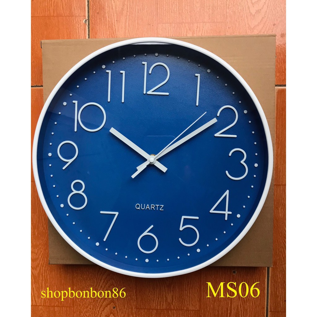 Đồng hồ treo tường kim trôi cao cấp - Bảo hành 6 tháng