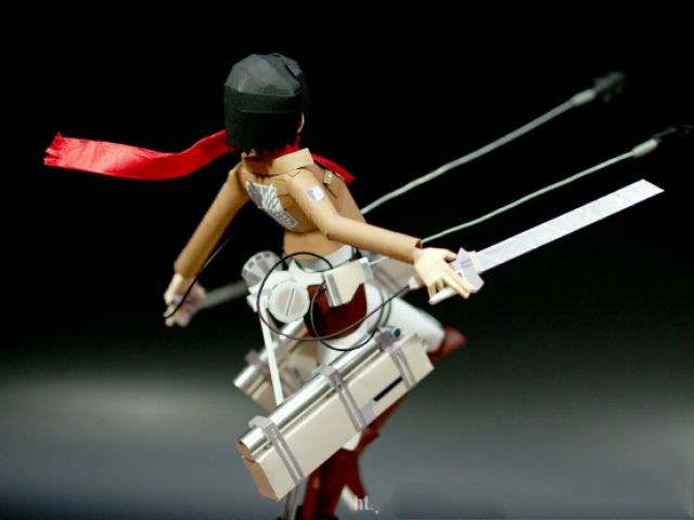 Mô hình giấy anime  Mikasa Ackerman