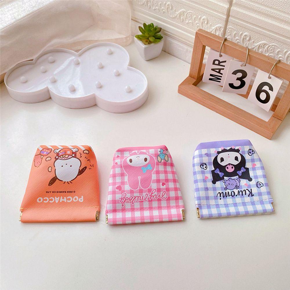 MXGOODS Túi Đựng Mỹ Phẩm / Tiền Xu / Son Môi Cỡ Nhỏ Kiểu Hoạt Hình Cinnamoroll Nhật Hàn Tiện Dụng
