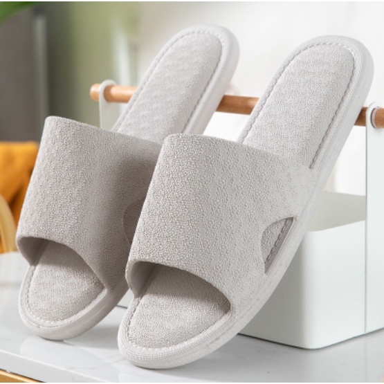 Dép mang nhà nam nữ - đi văn phòng, nhà tắm bằng nhựa dẻo nguyên khối, nhẹ, êm chân, chống trơn trượt