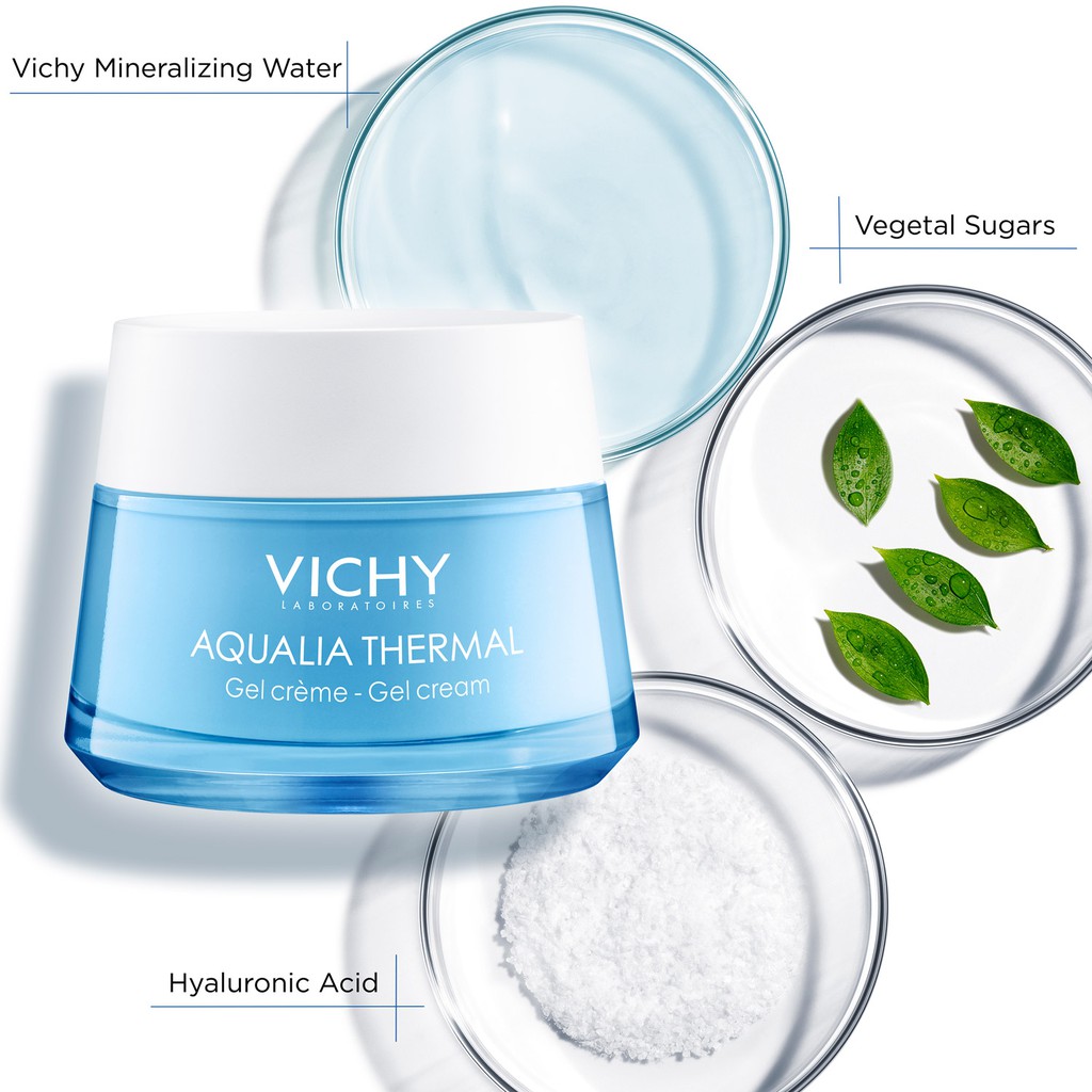 [Công Ty,Tem Phụ] Gel Khoáng Dưỡng Ẩm 48h Vichy Aqualia Thermal Mineral Water Gel vichy-[Coco Shop]