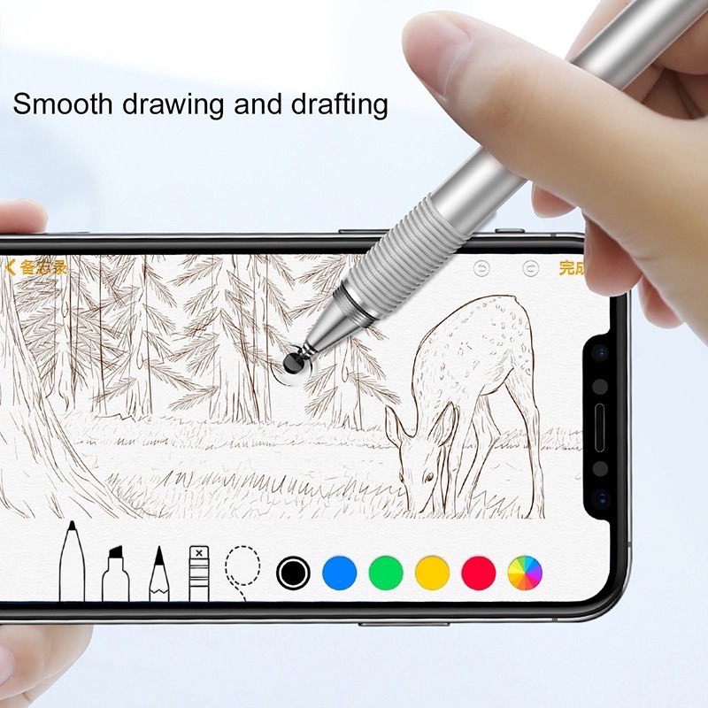 Bút cảm ứng Baseus điện dung 2 trong 1 cho Smartphone / Tablet/ iPad Golden Cudgel Capacitive Stylus Pen