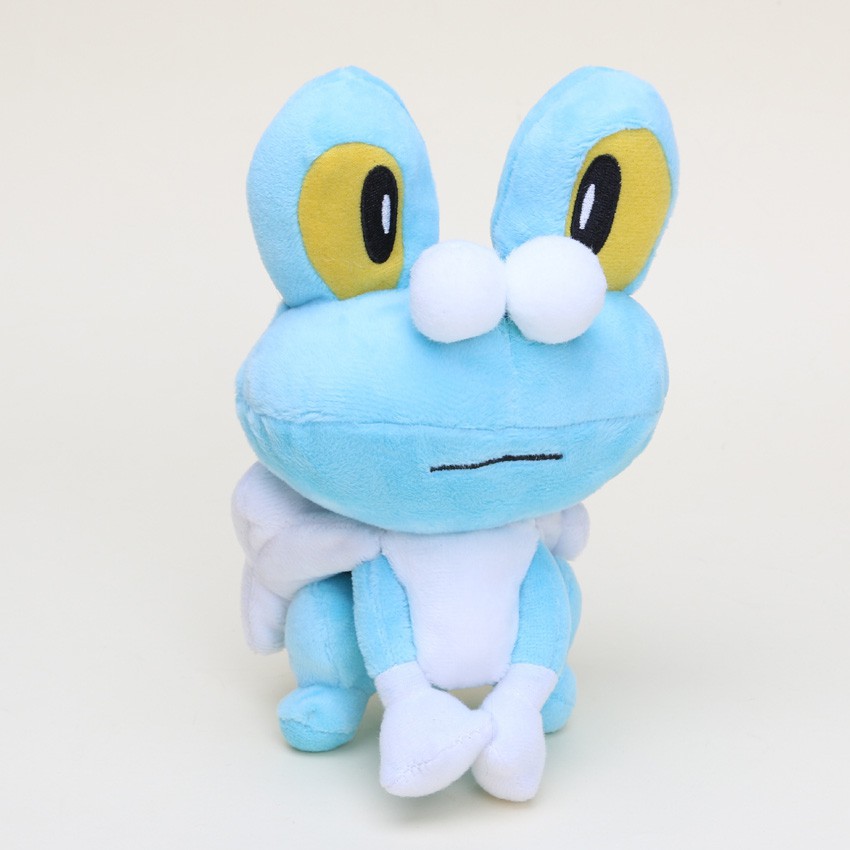 Gấu nhồi bông 17cm/7" hình Froakie trong phim hoạt hình XY Pokemon frog plush toy