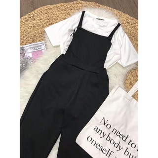 yếm quần mix áo moschino