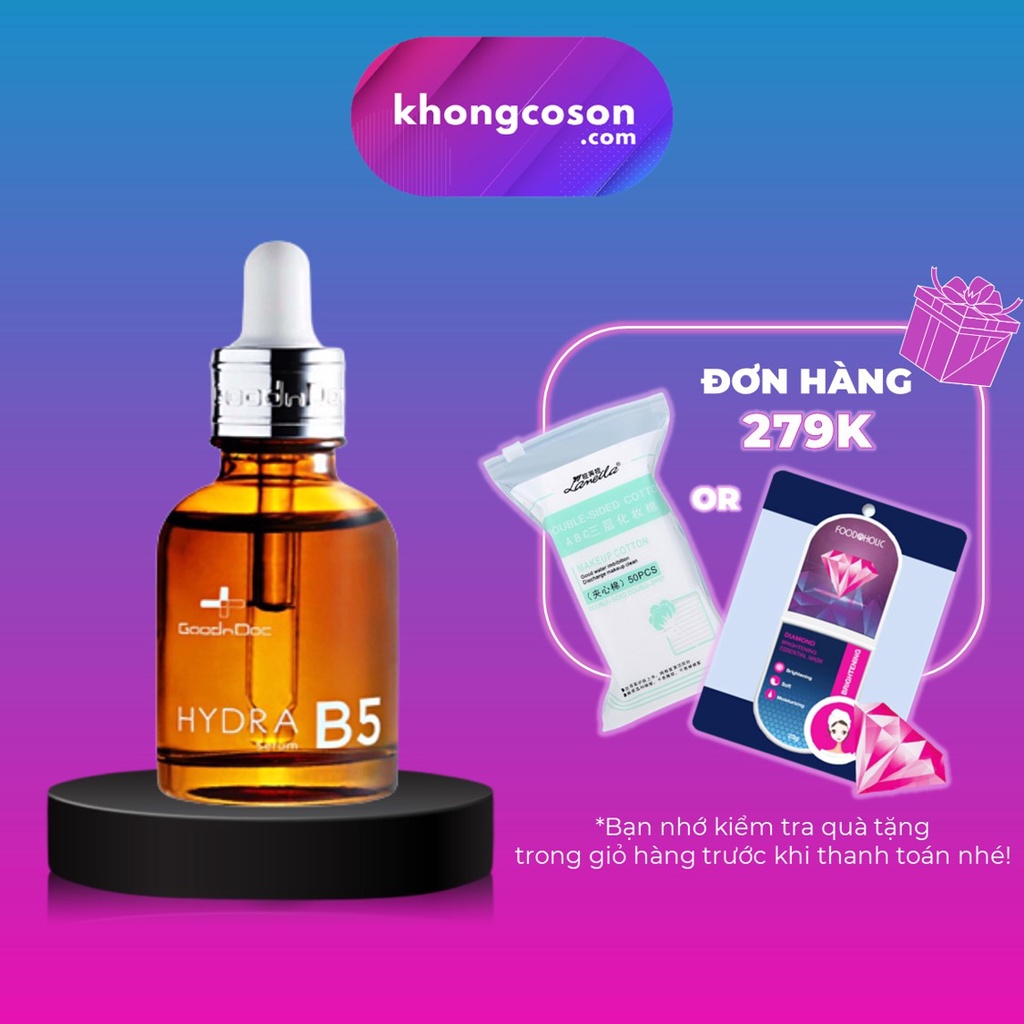 Serum B5 GoodnDoc Sáng Da Cấp Ẩm Phục Hồi Da Tinh Chất B5 GoodnDoc 30ml - Khongcoson
