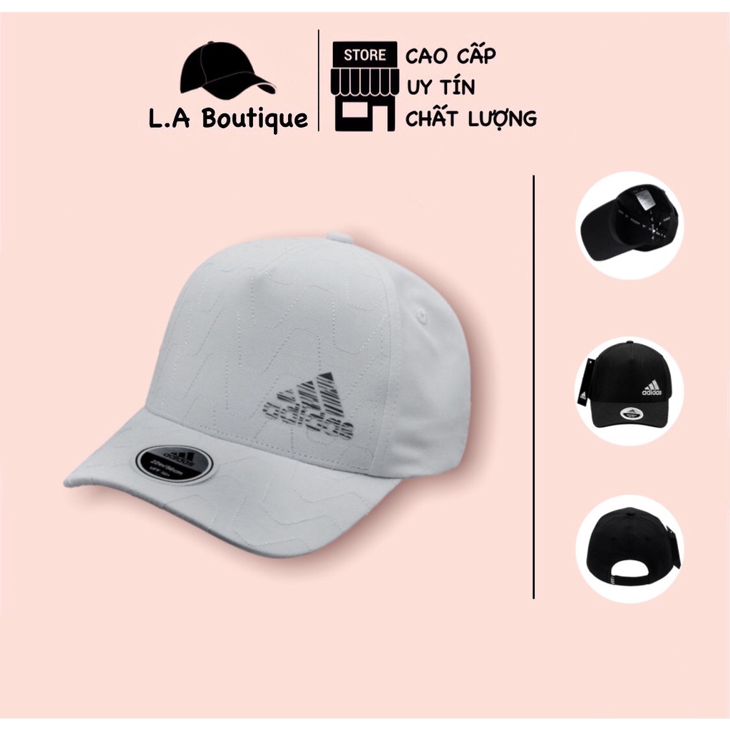 Mũ Lưỡi Trai Nam Nữ ADIDAS Mẫu Mới Và Hot Nhất Năm 2022 Với Các Đường Họa Tiết Gợn Sóng Cao Cấp Mầu Trắng