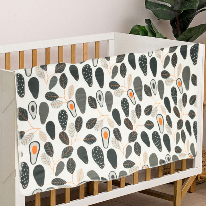 Bộ 3 Khăn Quấn Kèm Mũ In Hoa Xinh Xắn Cho Bé Gái Sơ Sinh