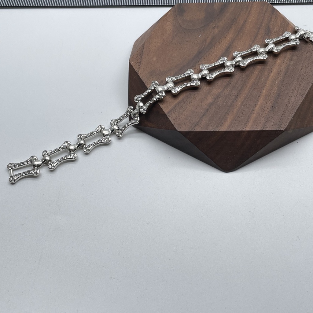 2109661     Dây Xích Hợp Kim Đính Đá Trang Trí Túi Xách Phong Cách Âu Mỹ