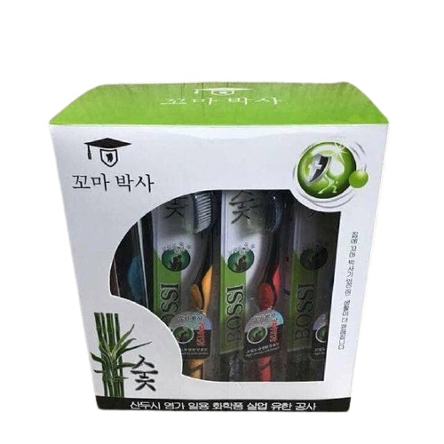 Bàn Chải Đánh Răng Than Tre Lông Mềm Bossi Hàn Quốc Cao Cấp