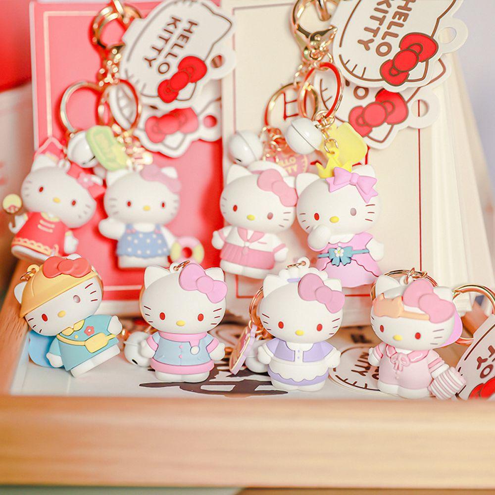 Móc Khóa Hình Mèo Bông Dễ Thương