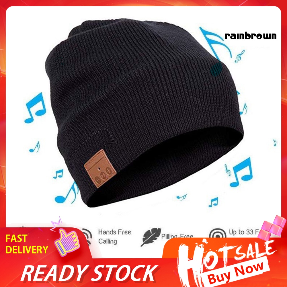 Mũ beanie Tích Hợp Tai Nghe Bluetooth Có Mic Tiện Dụng