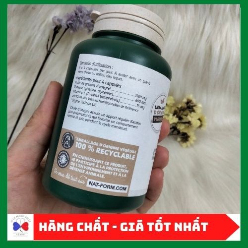 {MẪU MỚI} Viên uống tinh dầu hoa anh thảo NAT.FORM HUILE D'ONARGE 200v | Thế Giới Skin Care