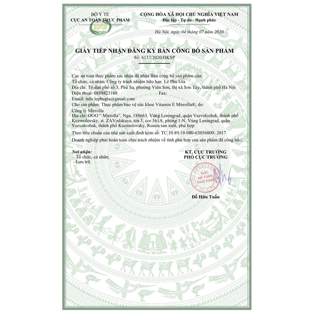 Vitamin E 270mg Mirrolla 30 viên | Thế Giới Skin Care