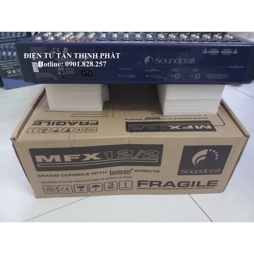 bàn mixer soundcraft mfx12/2 hàng loại 1- mixer soundcraft mfx12/2- mfx12