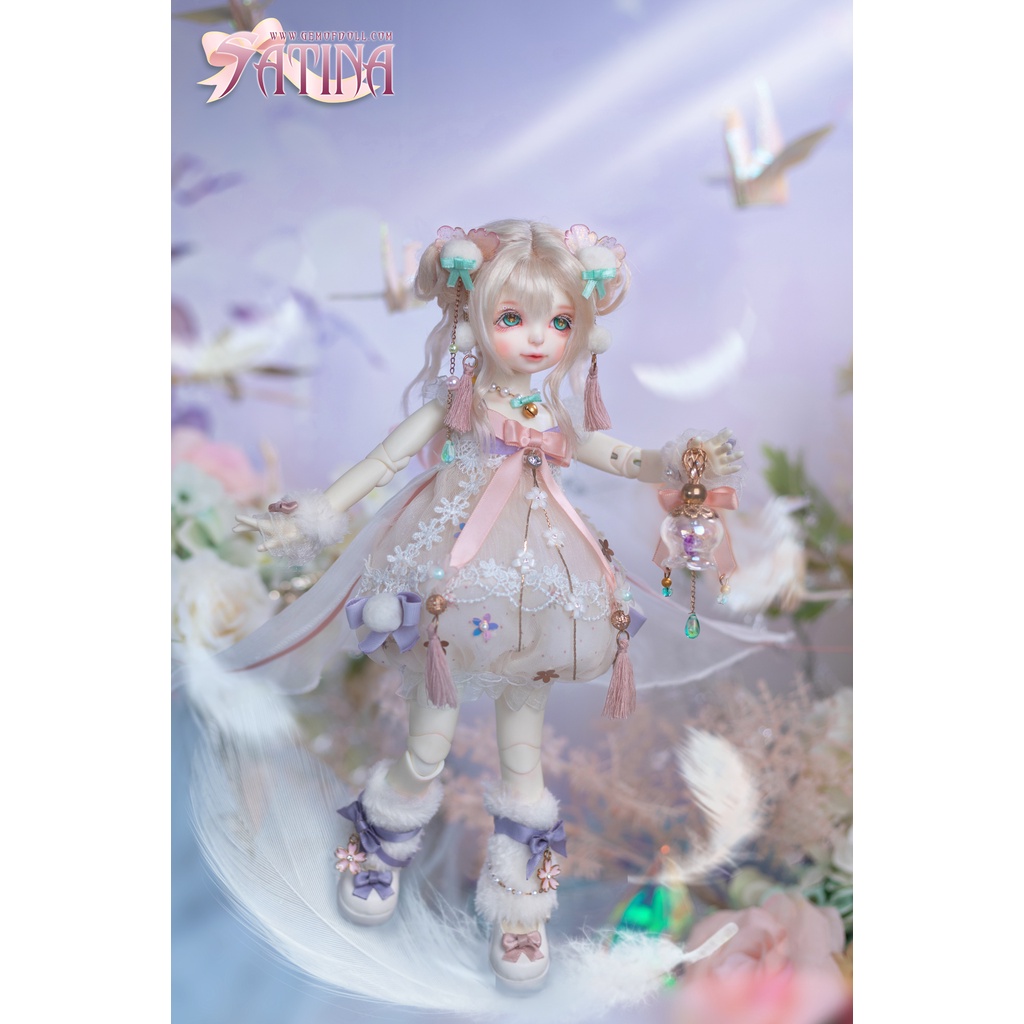 Bộ Búp Bê bjd 1 / 6 30 cm Bằng Lụa Satin Dễ Thương Cho Bé Gái Satina