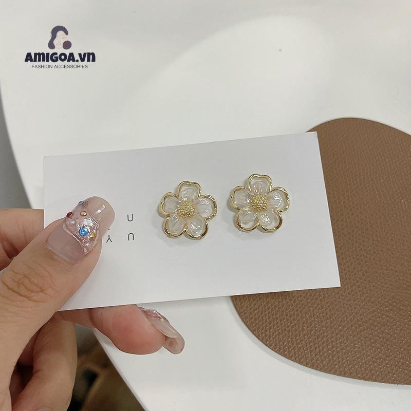 ✨✨Hoa tai chốt bạc 925 hình bông hoa xinh xắn cho nữ