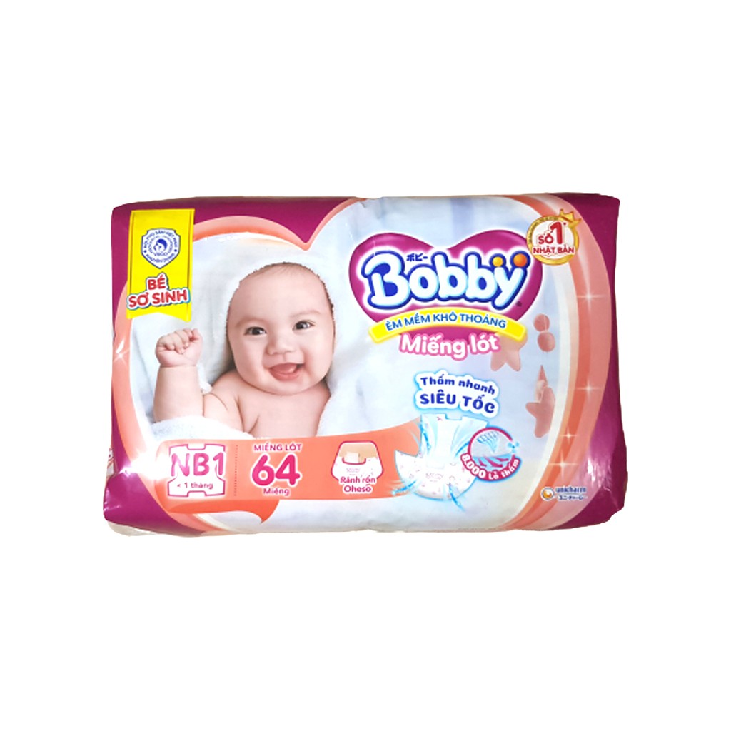 Miếng Lót Sơ Sinh Bobby Newborn 1-64 Miếng