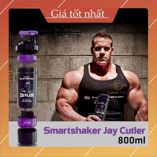Bình lắc shaker 3 ngăn Smartshaker Jay Cutler 800ml