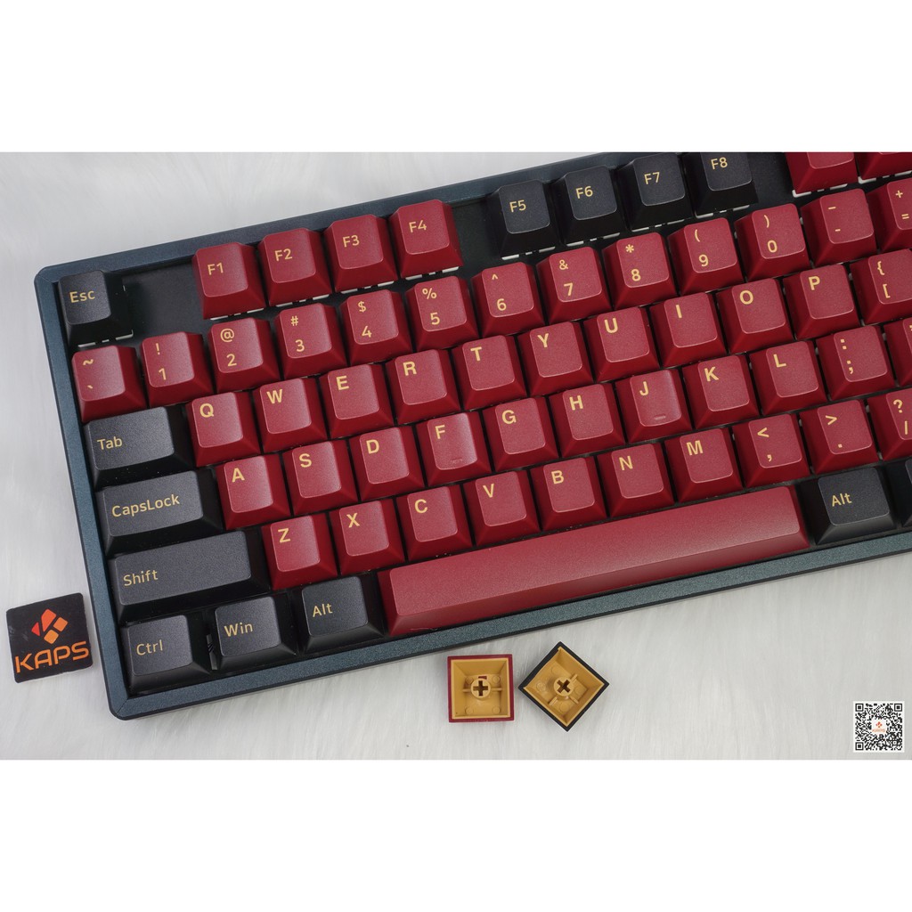 Keycap SAMURAI - CHERRY - Thick PBT - Double shot - 150 nút cho bàn phím cơ (Filco, Leopold, IKBC, Edra, keychron)