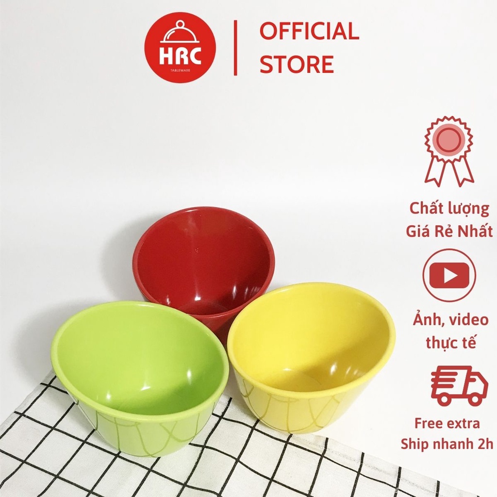 Tô vát đựng salad melamine (CAO CẤP) Tô nhựa trộn salad và đựng trái cây