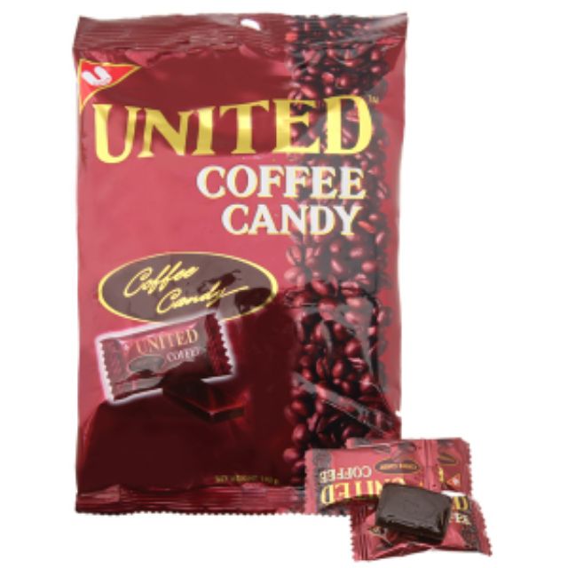 Kẹo cà phê đen United 140g