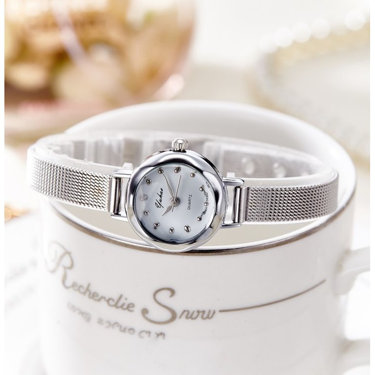 Đồng Hồ Nữ YUHAO 8008 Hàng Chính Hãng Mặt Tròn | BigBuy360 - bigbuy360.vn