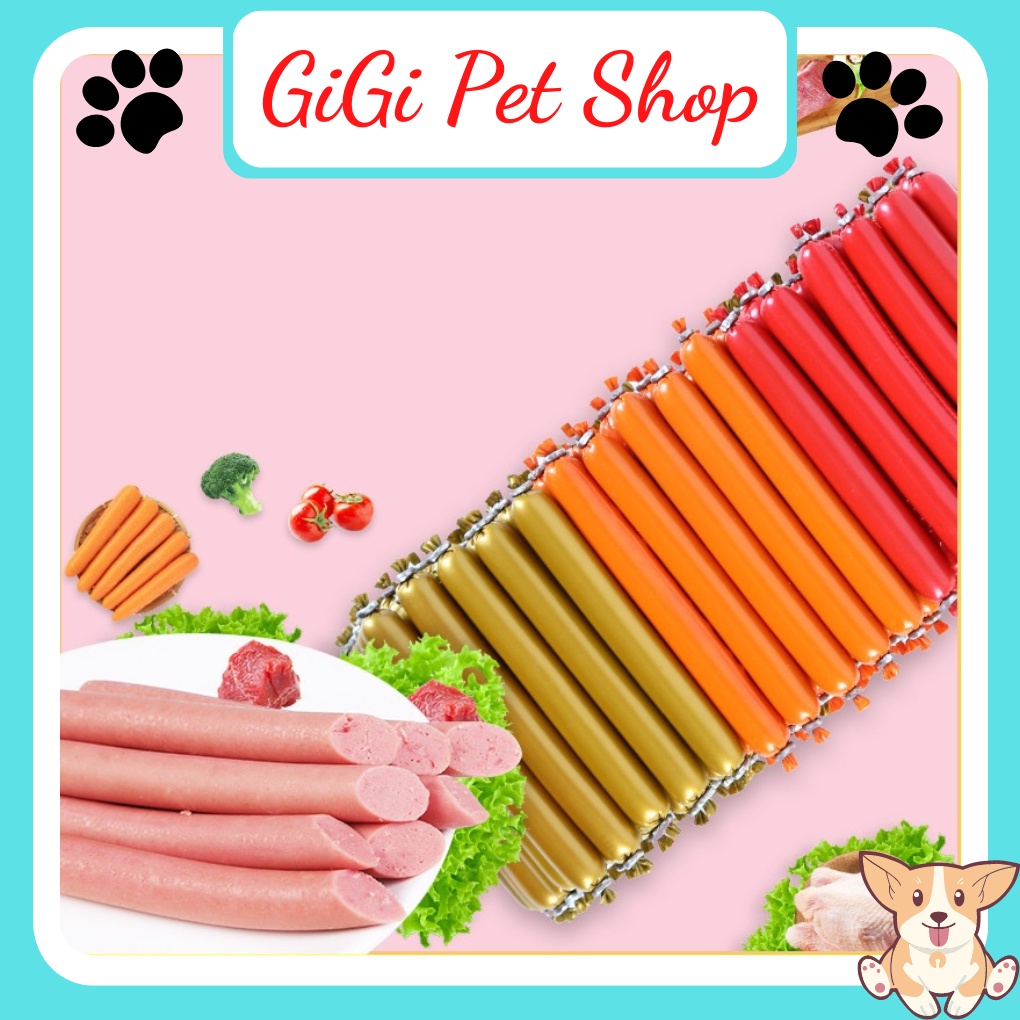 Xúc xích thanh 15g cho chó mèo Bioline thơm ngon bổ sung dinh dưỡng cho thú cưng - GiGi Pet Shop