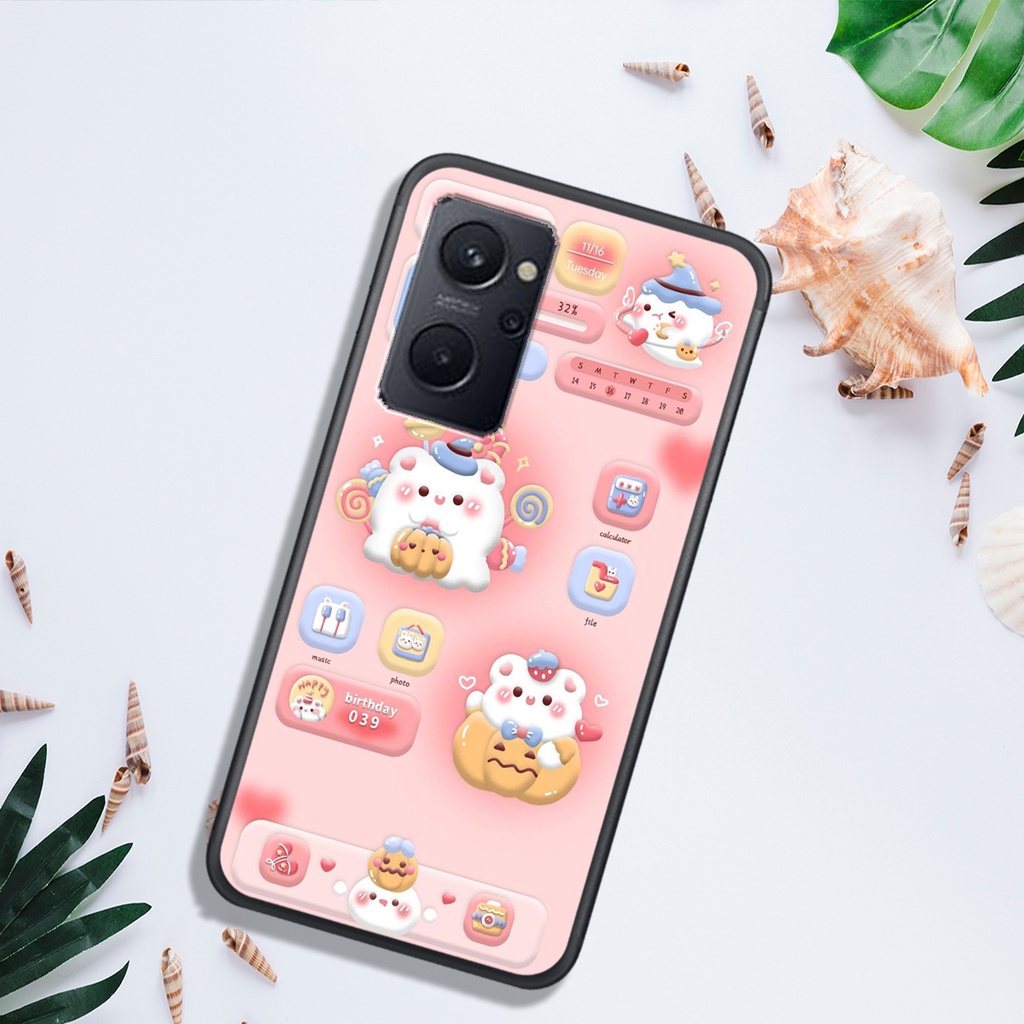 ỐP LƯNG OPPO RENO 8 4G - RENO 8 5G - RENO 8Z,  IN HÌNH GẤU NÂU CHOCOLATE ĐÁNG YÊU.