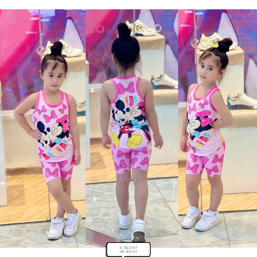 Bộ sát nách 3D bé gái