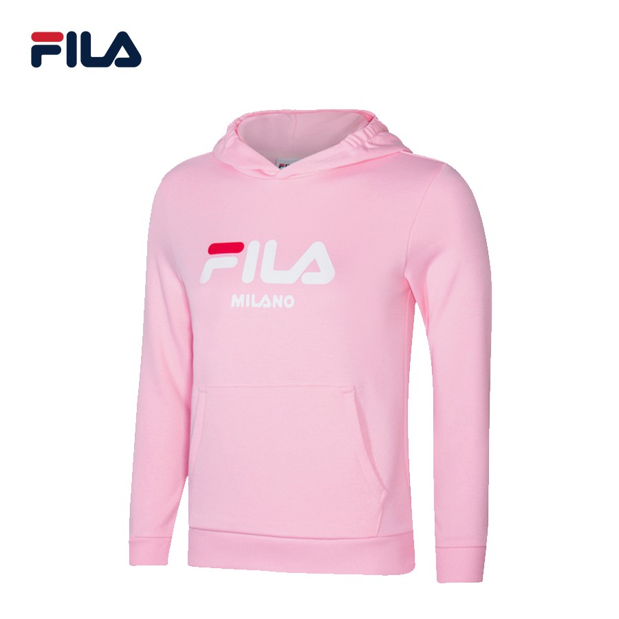 Áo khoác hoodie tay dài có nón trẻ em FILA Uno Milano FK2POB3103X PINK