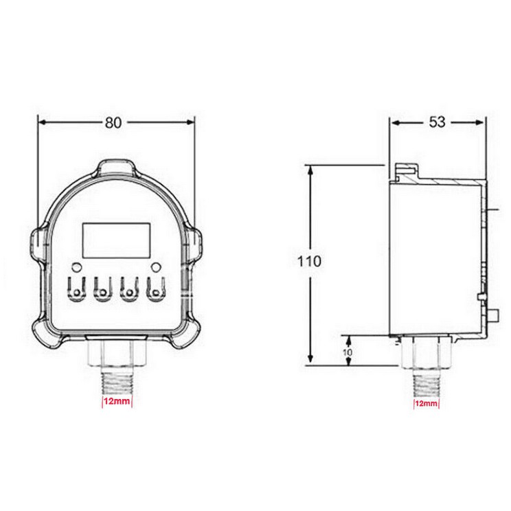 Công Tắc Điều Khiển Áp Suất Nước Kỹ Thuật Số 220V