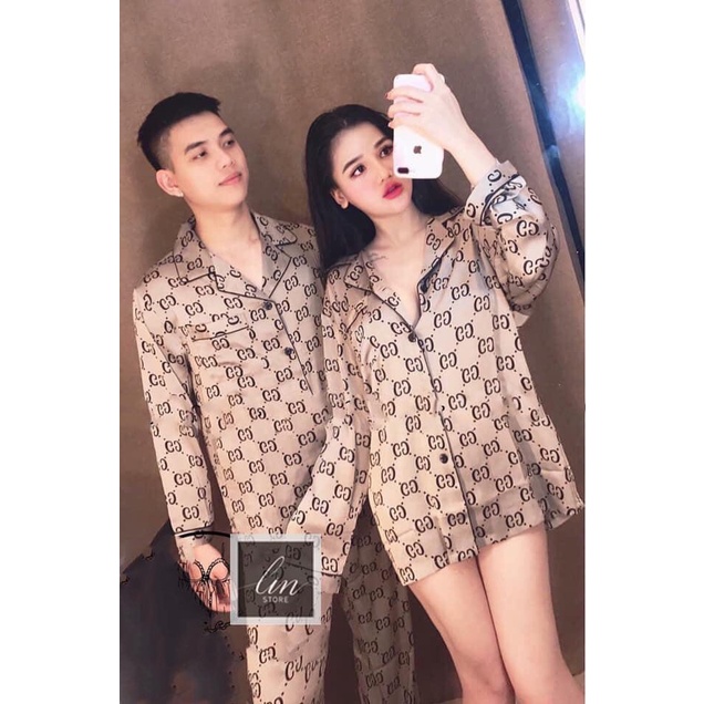 Hot Trend 2020 Bộ Hè Nam,Đồ Bộ Nam LV Hoa Nhỏ Chất Xịn Cao Cấp Có Size M9