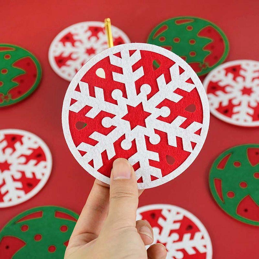 Set 10 Tấm Lót Ly Họa Tiết Giáng Sinh Độc Đáo Tiện Dụng