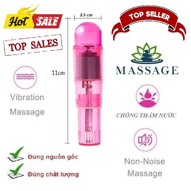 Bút Rung Châm Cứu Rung Điện Mát Xa - Máy massage Rung Mini Cầm Tay Toàn Thân - Video Thật - B0075+B0076