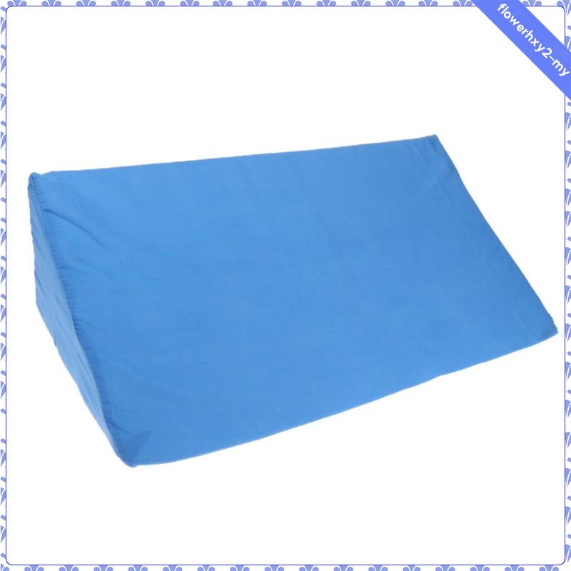 Gối Kê Cổ Định Vị Trí Nêm Có Vỏ Tháo Rời Được Màu Xanh Dương