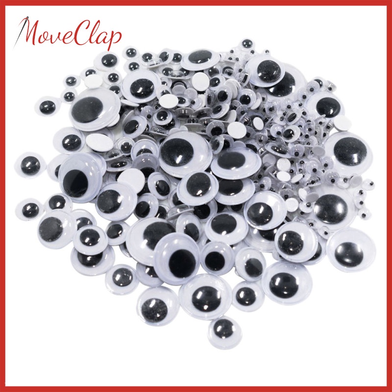 700x Googly Eyes Self Adhesive Moving Eye for DIY Scrapbooking Craft 7 Sizes