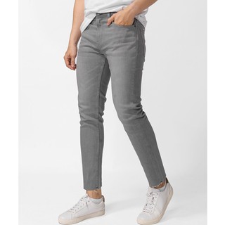 [ ROUTINE ] - Quần jean nam màu Xám trơn cắt lai form slim crop - 10S20DPA070 shop LA STORE