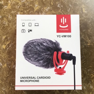 Mic thu âm Boya YCVM100 đa năng cho máy ảnh, máy quay, smartphone