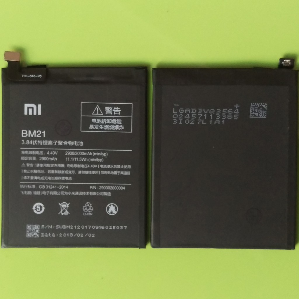 Pin BM21 /Xiaomi MiNote - NGUYÊN BẢN ZIN 100%