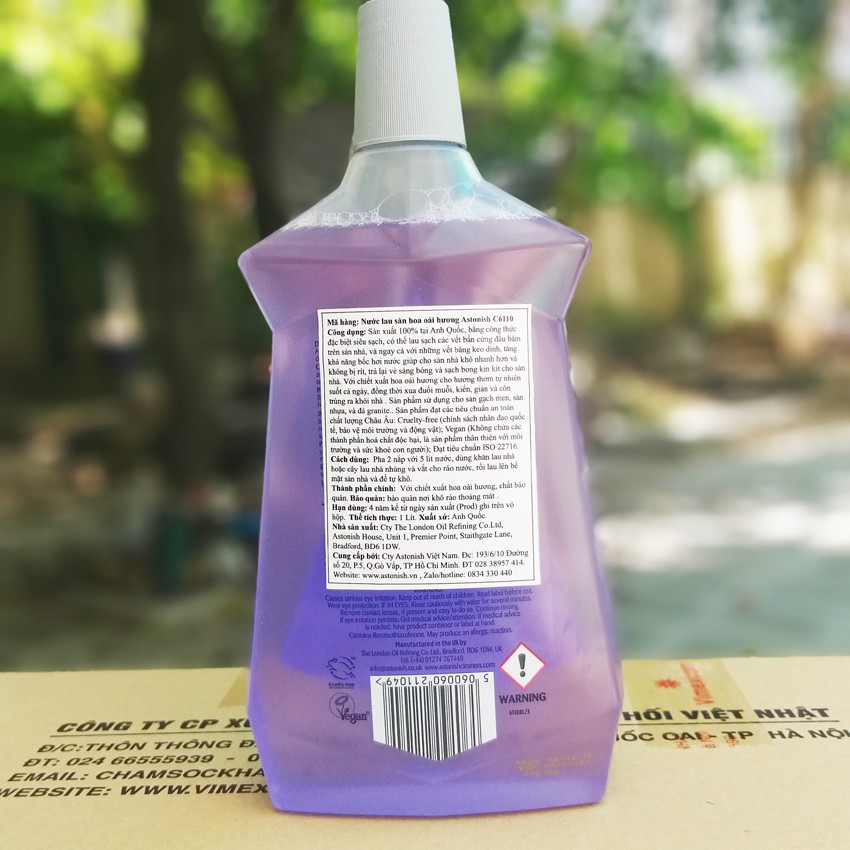 Nước lau sàn hoa oải hương Astonish C6110 1 lít NK Anh Quốc