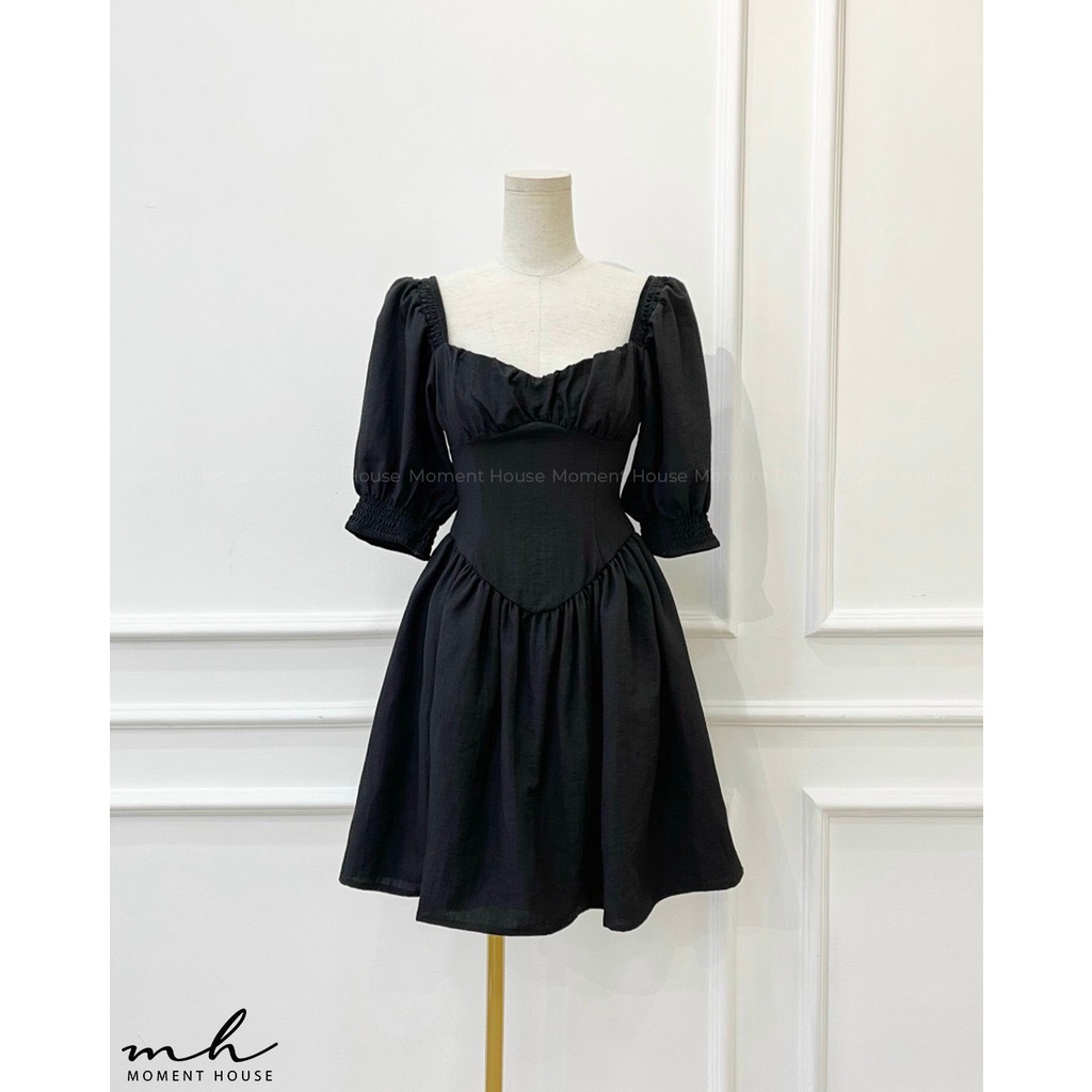 Đầm xòe tay lỡ 3M, dáng ngắn tay bo chun, hàng thiết kế may 2 lớp, có 3 size SML, chất liệu cotton lạnh siêu mềm mịn