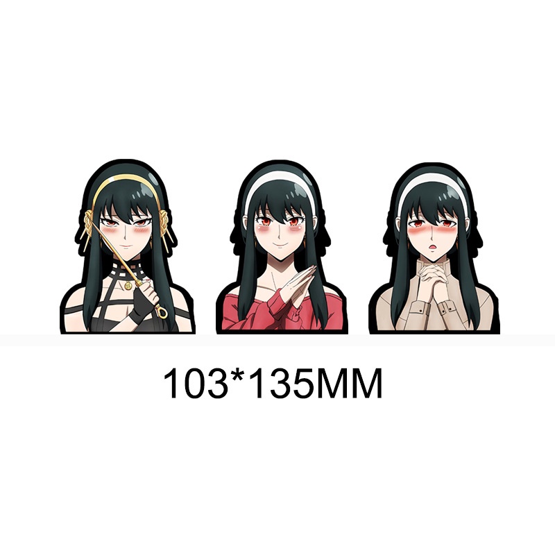 Miếng Dán 3d Anime SPY×FAMILY Anya Yor Forger Twilight Chống Thấm Nước Nhiều Màu Sắc